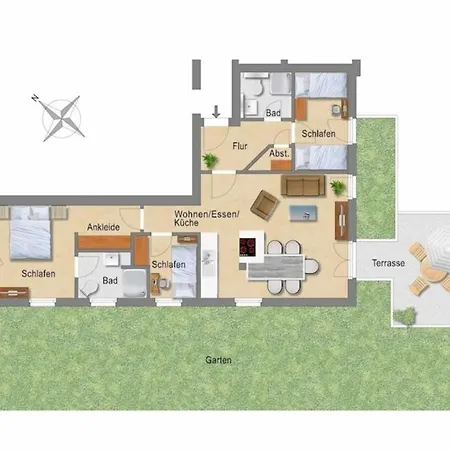 Duene 1 Fewo1 - Op De Dueuen Apartman *